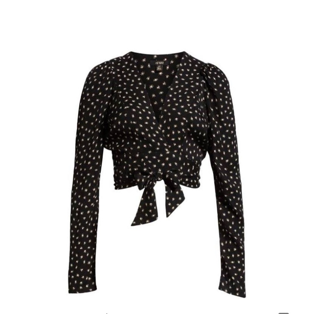 AFRM Long Sleeve Crop Top